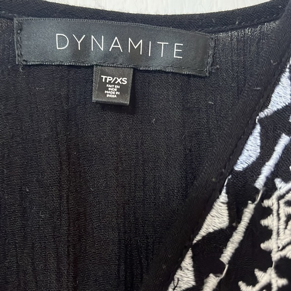 Black embroidered maxi dress - Picture 5 of 6